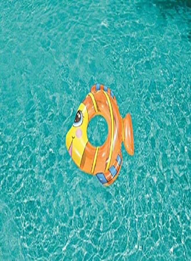 إيكان عوامة سباحة للأطفال على شكل سمكة من إيكان، عوامة قابلة للنفخ على شكل قارب، مناسبة للأطفال من الجنسين، مثالية للمرح المائي في فصل الصيف (عشوائي). - Image 4